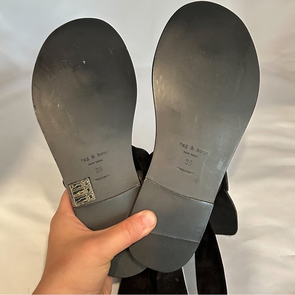 Rag & Bone Suede Slingback Sandals - Picture 7 of 8